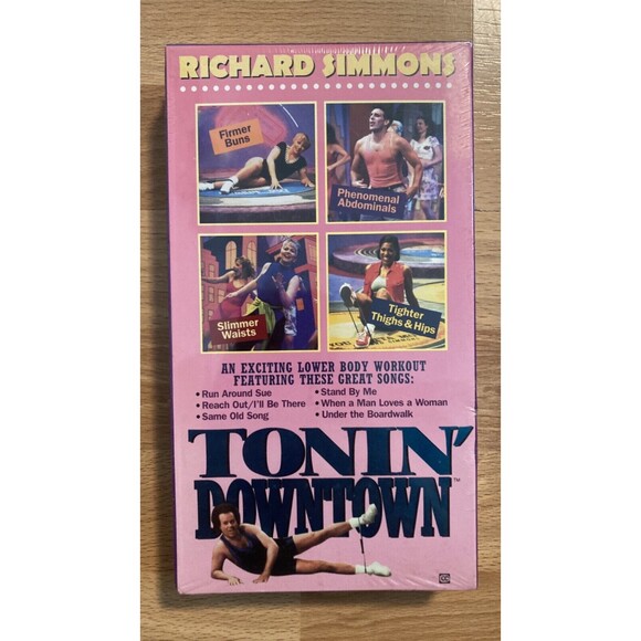 Richard Simmons - Tonin' Downtown (VHS Tape) • NEW • Fitness, Good Times Video - Picture 1 of 2